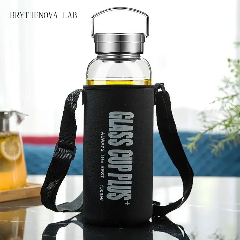 Garrafa de Água de Vidro 2L co - Outdoor Sport Glass Water Bottle avaliação e preço