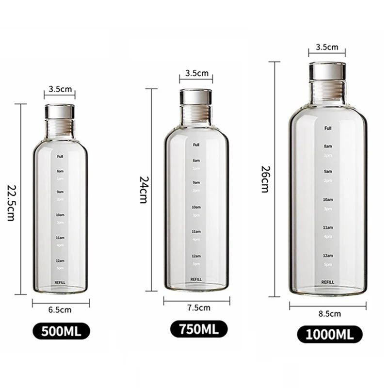 Garrafa de água esportiva em v - Outdoor Sport Glass Water Bottle avaliação e preço